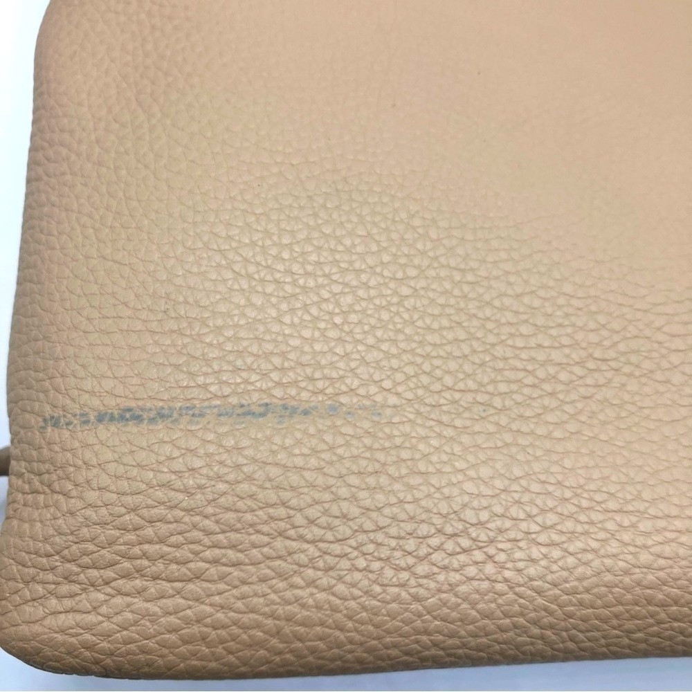 NWOT Kenneth Cole New York Crosby Leather Crossbody Beige Designer Crossbody Bag - Picture 5 of 9